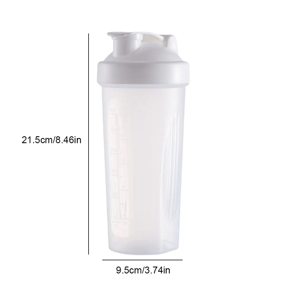 600ML Protein Shaker Bottle Gym Sport Water Bottle Shaker Cups Powdered Sport Protein Milk Shaker Mixer Cup Plastic Mixing Cup