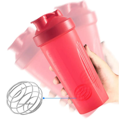 600ML Protein Shaker Bottle Gym Sport Water Bottle Shaker Cups Powdered Sport Protein Milk Shaker Mixer Cup Plastic Mixing Cup